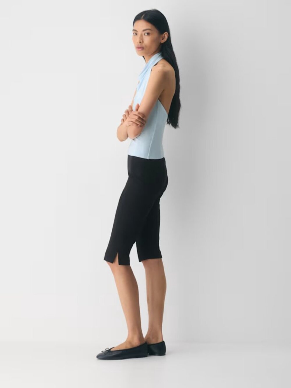 NWT Aritzia Smooth Matter TOWER Halter Top Villa Blue S - Picture 5 of 8